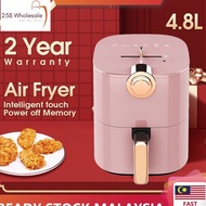 Monda Air Fryer 4.8L /6.5L Automatic Timer Kitchen Healthy Pink Blue Fries Machine空气炸锅