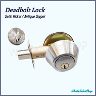 Single Deadbolt Door Lock / Home Security Lockset Thumbturn And Key / Tombol bilik