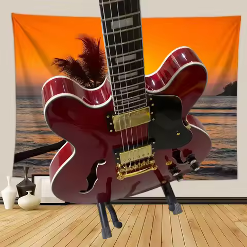 40 Inch Red ES335 Guitar Electric Guitar Rosewood Neck Maple Body 22 Tone HH Pickup Fixed Bridge Roc