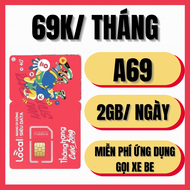 ( MIỄN PHÍ 1 THÁNG ĐÀU ) Sim 4G Mobifone Local A69 - Có 2GB Tốc Độ cao Mỗi Ngày ( 60GB/tháng ) - Chu