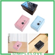 [Simple] Iron Piggy Bank Money Saving Box Container Organizer with Drop Box Safe for