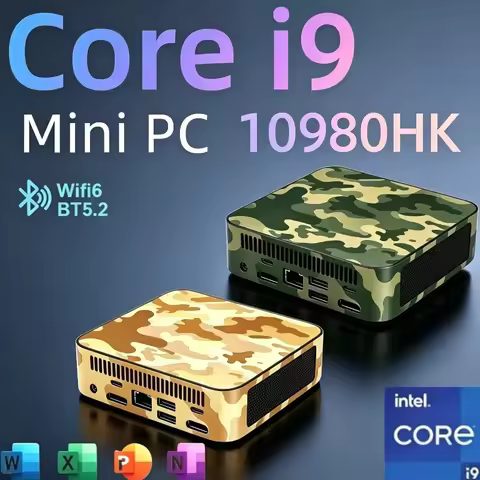 High Performance Intel i9-10980HK Mini Gaming PC, 16 RAM, 1TB M.2 SSD, BT5.2, WiFi6, Portable for Of