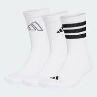 ADIDAS 愛迪達LOGO中筒襪 愛迪達白色襪子 3雙入 JI6316