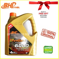 (100% minyak asli) BHP SynGard 6000 (Semi sintetik) SAE 10W-40 4 liter Minyak Engin / (100% Original