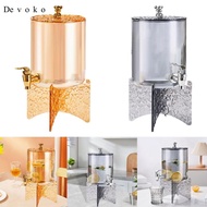 Devoko Beverage Dispenser Glass Drink Dispenser with Stand for Drink Juice Beverage