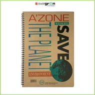 [SG] Azone A4/A5 Save The Planet Ringfix Notebook [Evergreen Stationery]