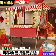 Market stall display rack, night market stall stand, outdoor canopy promotional booth, mobile foldin