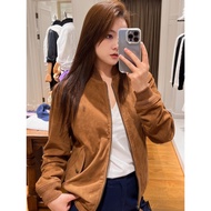 76K5 RL Classic Embroidered Label Suede Suede Leather Jacket Quilted Cotton Jacket Cotton Jacket Bom