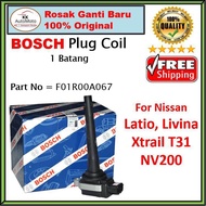 Bosch Ignition Coil Plug Coil Nissan Livina / Latio / Sylphy / Almera / NV200 ( F01R00A067 )