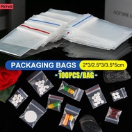 100Pcs Bag PE Plastic Packaging Bags Bag Packaging Bag Thicken Packaging Seal Bag Jewelry Bag 2x3cm 
