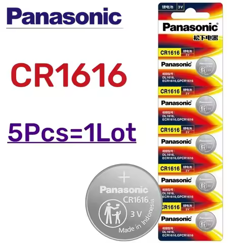5PCS Original PANASONIC CR1616 CR 1616 3V Lithium Battery For Watch Calculator Clock Remote Control