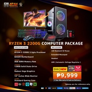 BRANDNEW COMPUTER PACKAGE AMD RYZEN 3 2200G 8GB RAM 128GB SSD STANDARD CASE