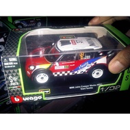 Diecast Burago Rally 1:32 Mini John Cooper Works Wrc - Cde9A5 - Original Authentic