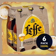 Leffe Blonde Golden Ale - Pack of 6 x 330ml Bottles [Belgian Beer]