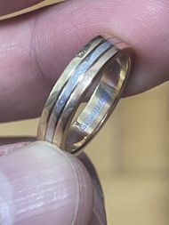 原裝正版 CARTIER 18k 750 三色戒指 57圈口 $8888