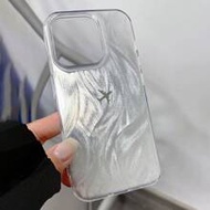 1pc TPU Feather Yarn Glossy Anti-Drop Phone Case, Minimalist Design Compatible With IPhone X, XR, XS