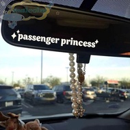 MALCOLM Passenger Princess Car Stickers, Passenger Princess Reflective Passenger Princess Sticker, Personality Funny Waterproof Car Mirror Decoration