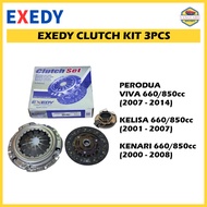 PERODUA VIVA 660/850cc KELISA 660/850cc KENARI 660/850cc CLUTCH KIT EXEDY 3PCS