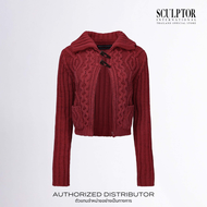 SCULPTOR® เสื้อคาร์ดิแกน Two Way Cable Cardigan