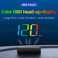 M4 Auto OBD head-up display Multi-function Sensitive Car Speedometer HUD Color Digital Speed Meter W