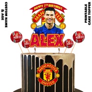 CRISTIANO RONALDO CR7 CAKE TOPPER