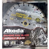 Akoda 14"  Asphalt Cutting Blade Diamond Cutting Disc 400 Standard
