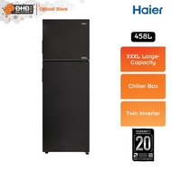 Haier 458L 2-Door Refrigerator HRF-458IHM Twin Inverter Fridge 5 Star Energy Saving HRF458IHM Peti S