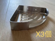 全新304不鏽鋼拉絲三角置物架