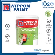 Nippon Paint Easy Wash Wall Interior Acrylic Wash Cat Paint Wall Paint Cat Dinding Sealer Primer Cat Colour Range (1L)