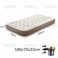 【COD】Kasur Angin KING Size 203 x 183cm/ Matras Kasur Angin Karet Sofa Bed Pompa Angin Listrik Pompa 