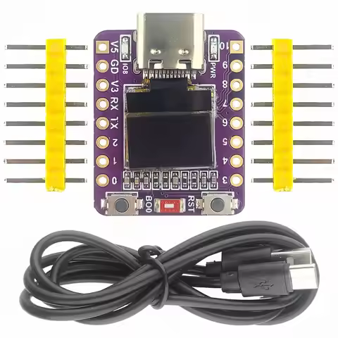 MINI ESP32-C3 Development Board 2.4G Wifi 4 BT Module with 0.42 Inch OLED Display 4MB Flash Ceramic 