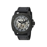 Fossil Men's Automatic Stainless Steel and Leather Casual Watch，Color: Black (Model Number: ME3134)