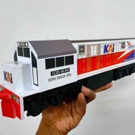 Lokomotif Kereta Api CC201 Livery 2014 White Orange - MINIATUR KERETA