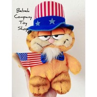 美國二手🇺🇸 10吋 1981年 Garfield 山姆大叔 Uncle Sam 加菲貓 古董玩具 玩偶 娃娃 絕版玩具