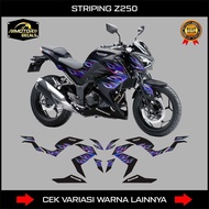 KAWASAKI Ninja Z250 Livery Fire Rainbow Striping Fire Sticker/ Ninja Z 250kawasaki Ninja Z250 Motorc