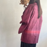 日本製和風漸層紫色古著羽織和服外套