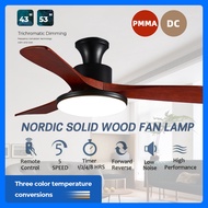 【GuangMao】Ceiling Fan With Light（3 Blades）Tricolor LED Lighting DC Ceiling Fan in Bedroom