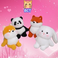 BCT Cute Animal Plush Toy Animal Phone Holder Panda Stuff Toy Fox Doll Stuffed Toys for Kids Home De