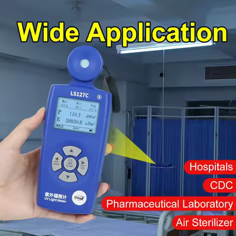 UVC Ultraviolet Radiation Meter LS127C 254nm UV Radiometer UVC Intensity Measurement APP PC Software