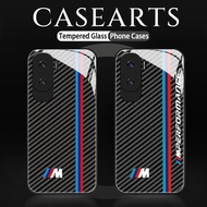 For Casing Honor X50i X30 X9 X8 X7 X6 A B C V9 Pro Logo kereta berprestasi tinggi BMW Glass Shockpro