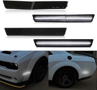 R&F Auto 4 PCS LED Side Marker Lights Replacement for Challenger SRT Hellcat 2018-2023, SRT Demon He