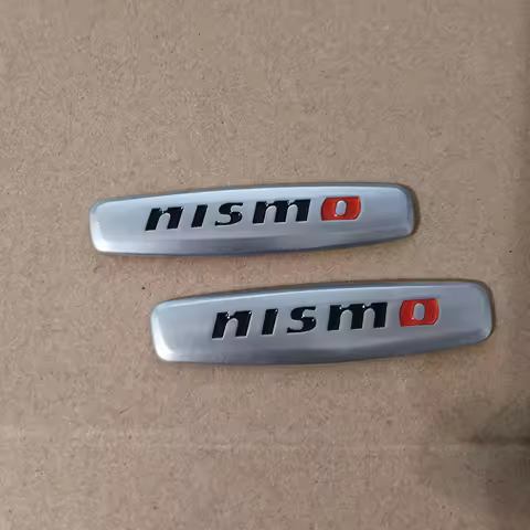 2pcs/lot Nismo Emblem Badge Sticker Metal Nismo Seat Sticker DIY Interior Sticker Auto Tuning Access