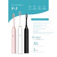 【Malaysia Stock+Instant Shipping】Latest Rechargeable Electric Toothbrush 6 Modes IPX7 Waterproof