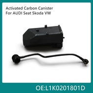 Evaporation Carbon Charcoal Canister & Hose 1K0 201 801 D For Audi A3 S3 TT VW Jetta Golf MK5 MK6 Eo