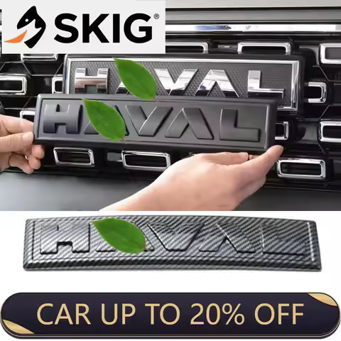 Front Grille Hood Logo Stickers For Haval badge H6 PHEV 2023 Front Rear Trunk Steering Emblem Paste 