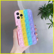 ♞,♘,♙Realme 8 Pro 4G 5G C12 C15 C21 C21Y C25 Soft Silicone Pop it Bubble Case