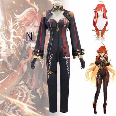 In Stock! Genshin Impact Mavuika Cosplay Full Set - Wig, Shoes & Suits Included for Anime Cosplay