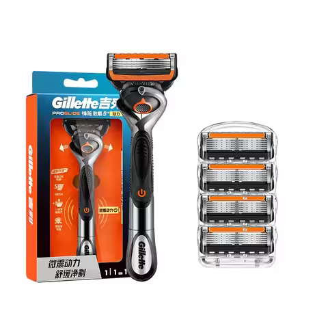 Gillette Electric Razor Fusion 5 Proglide Power Shaver For Men Flexball Technology Mute Battery Powe