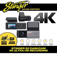 S2 Kamera Papan Pemuka Stinger S2 4K WIFI Dual-Channel Dashcam Recorder 4K Front + 1080P Rear Dashca
