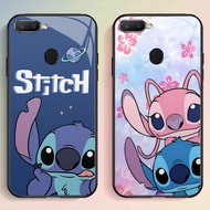 G-64 Cute Stitch HD Glass Casing for OPPO F9 Pro F5 A11K A3S F7 A5S A7 A12 A12E A12S Case